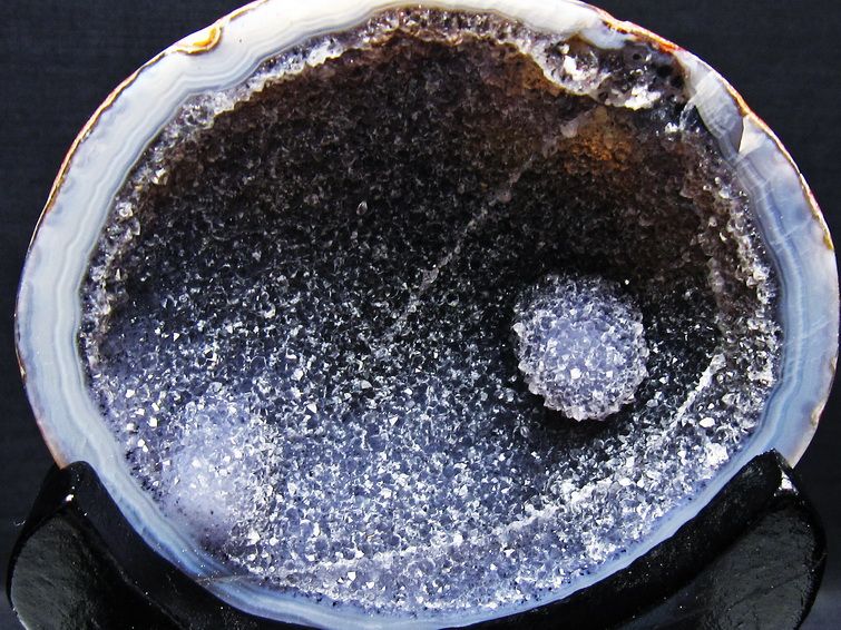 1.1Kg ペア水晶トレジャーメノウ[T604-7712] 3枚目