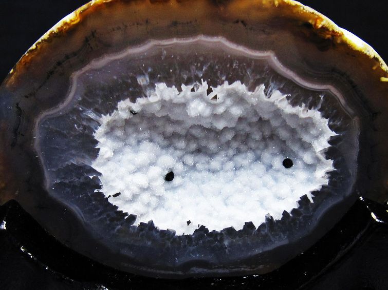 ペア水晶トレジャーメノウ[T604-7715] 3枚目