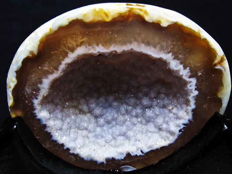 ペア水晶トレジャーメノウ[T604-7718] 3枚目