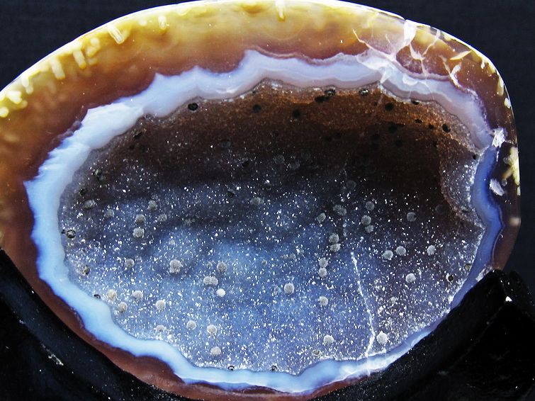 ペア水晶トレジャーメノウ[T604-7723] 3枚目