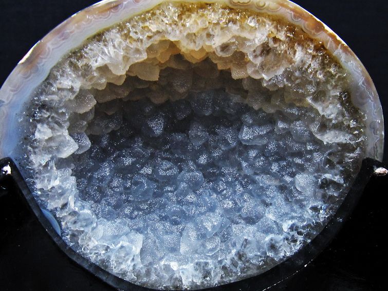 1.1Kg ペア水晶トレジャーメノウ[T604-7725] 3枚目