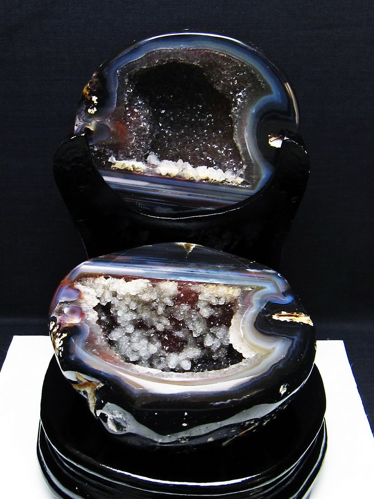 2.8Kg ペア水晶トレジャーメノウ[T604-7729] 1枚目