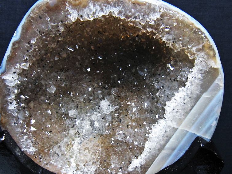 1.3Kg ペア水晶トレジャーメノウ[T604-7743] 3枚目