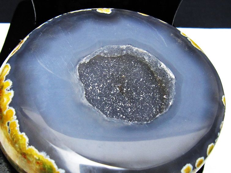 ペア水晶トレジャーメノウ[T604-7749] 2枚目