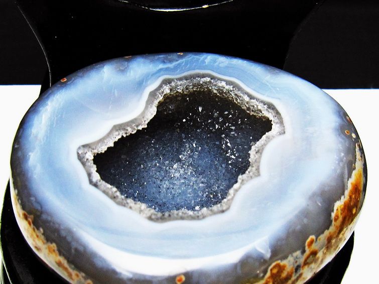 ペア水晶トレジャーメノウ[T604-7771] 2枚目