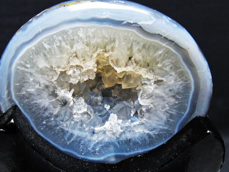 ペア水晶トレジャーメノウ[T604-7774] 3枚目