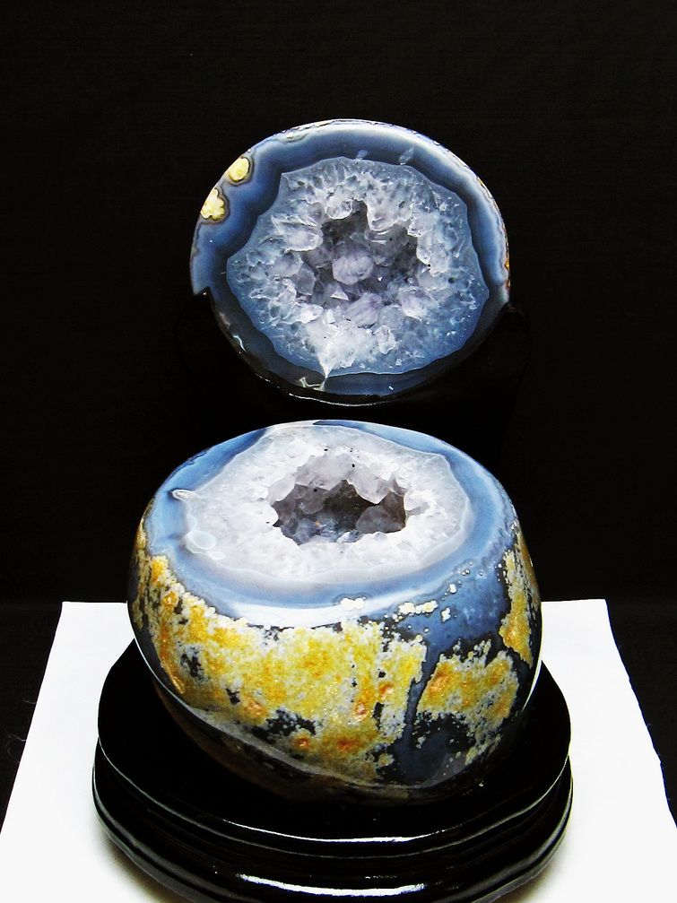 3.9Kg ペア水晶トレジャーメノウ[T604-7790] 1枚目