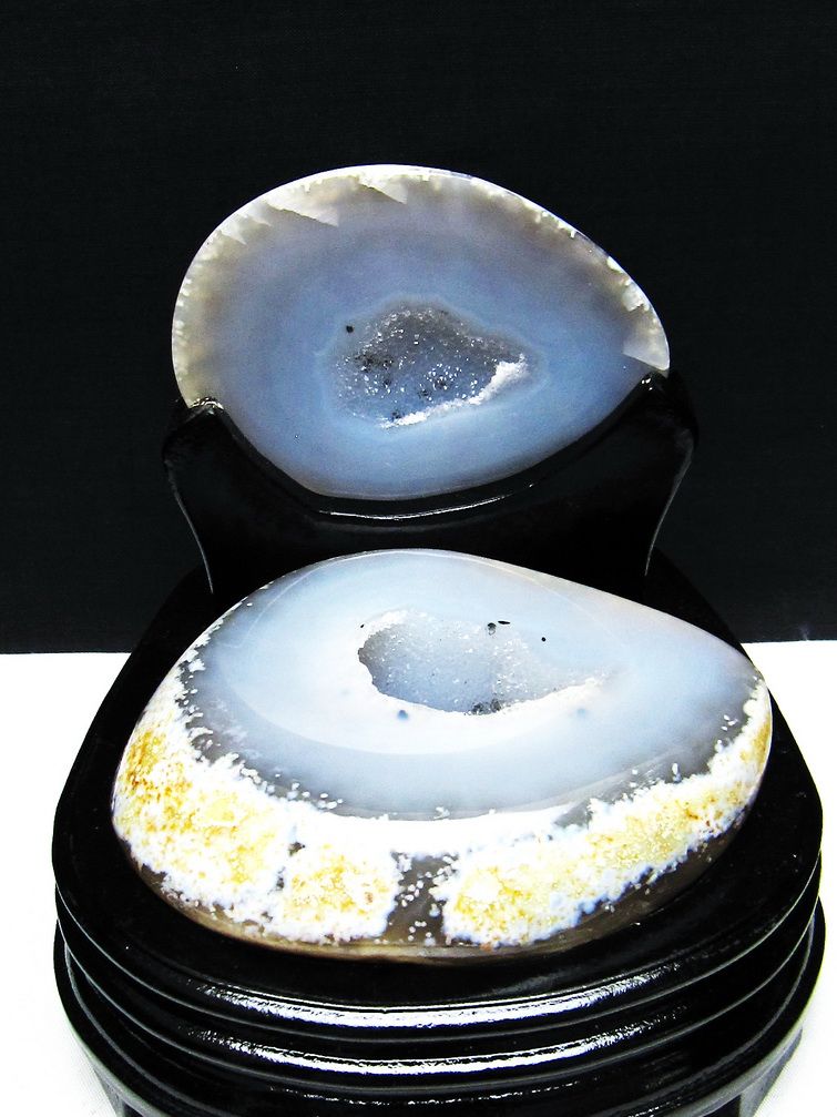 ペア水晶トレジャーメノウ [t604-7868] 1枚目