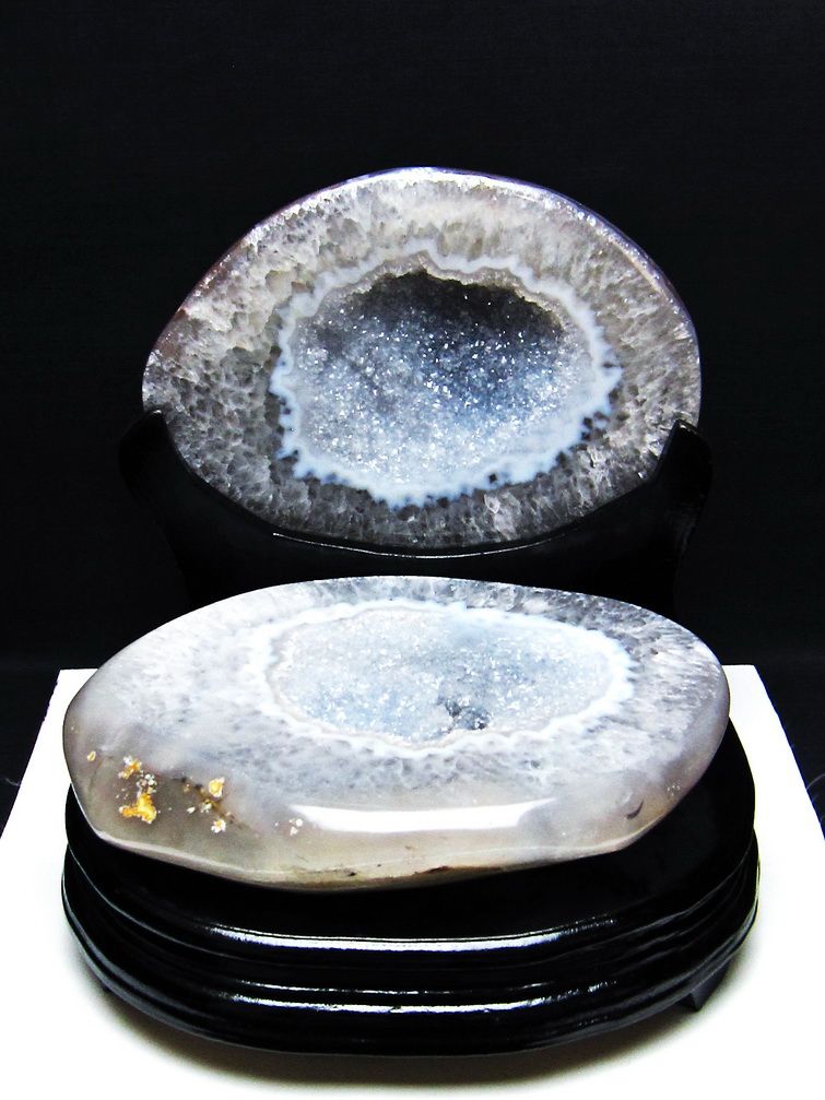 3.5Kg ペア水晶トレジャーメノウ [t604-7885] 1枚目