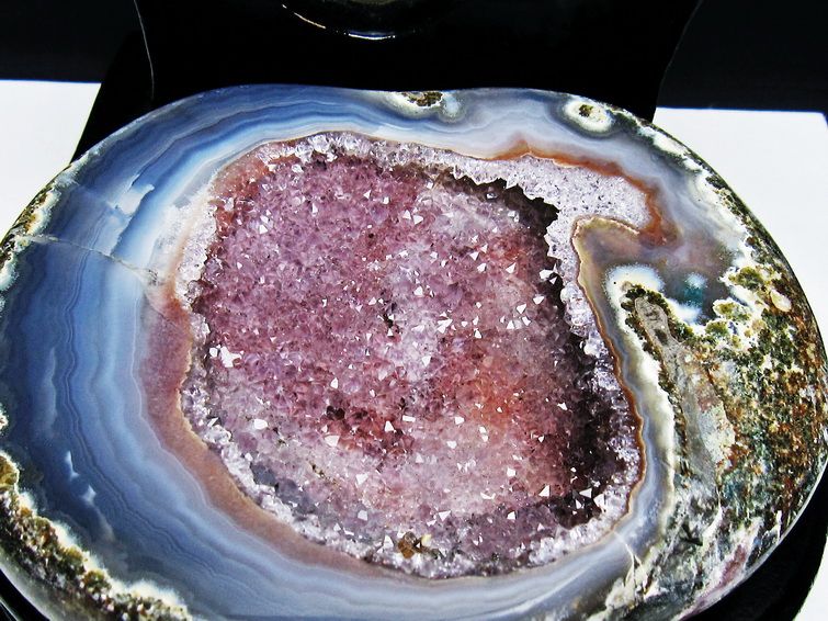 1.2Kg ペア水晶トレジャーメノウ [t604-7944] 2枚目