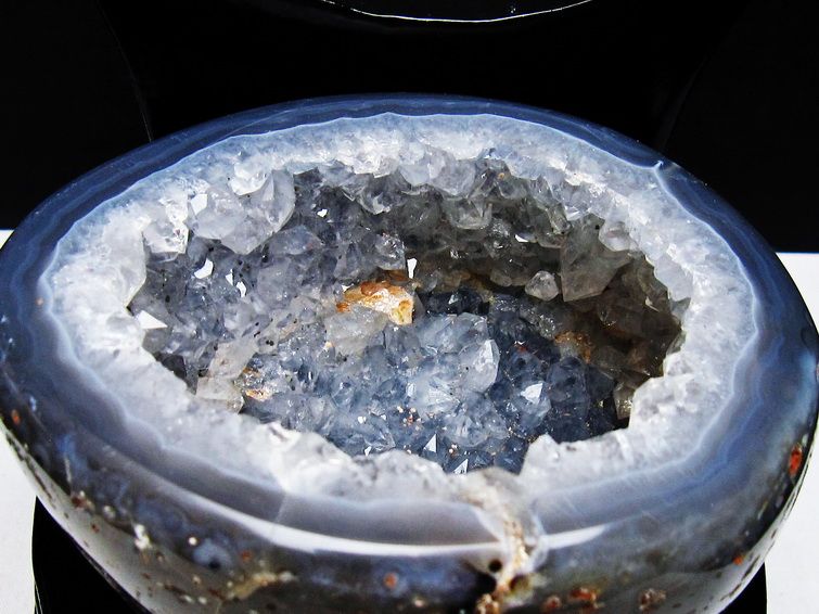 1.2Kg ペア水晶トレジャーメノウ [t604-7955] 2枚目