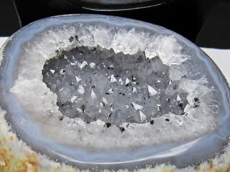 ペア水晶トレジャーメノウ [t604-8145] 3枚目
