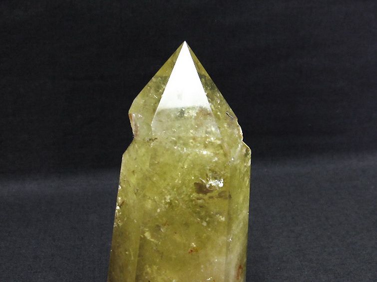 虹入り シトリン水晶 六角柱 [t61-12480] 3枚目