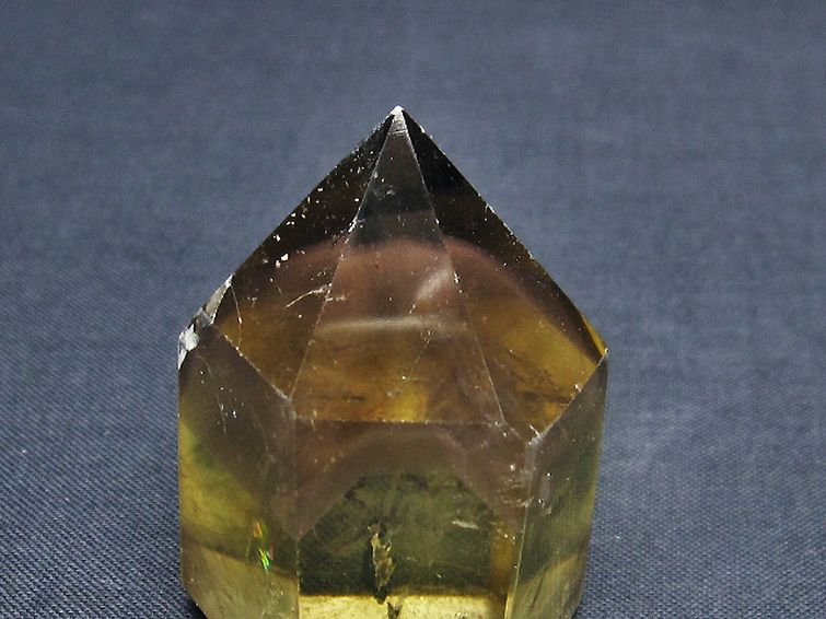 シトリン水晶  ガーデンファントム 六角柱[T61-13514] 2枚目