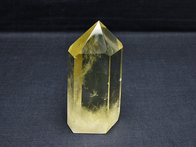 シトリン水晶 六角柱[T61-14032] 1枚目