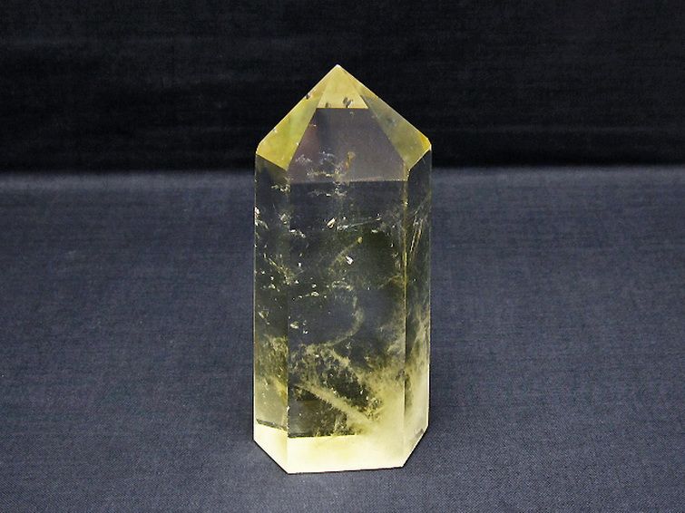 シトリン水晶ファントム 六角柱[T61-14064] 1枚目