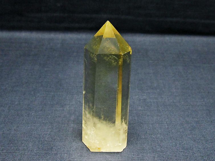 シトリン水晶 六角柱[T61-14095] 1枚目