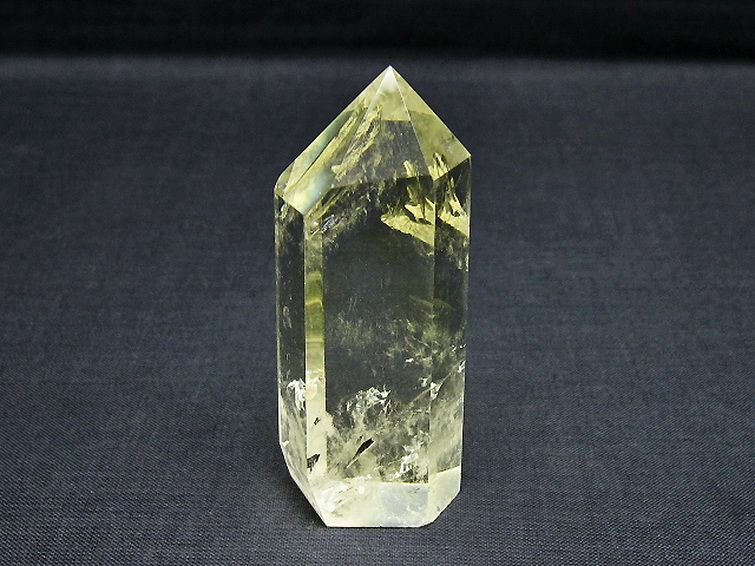 虹入り シトリン水晶 六角柱[T61-14155] 1枚目