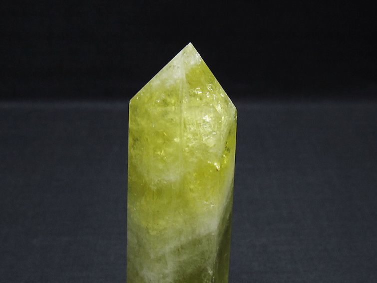 シトリン水晶 六角柱[T61-14580] 2枚目