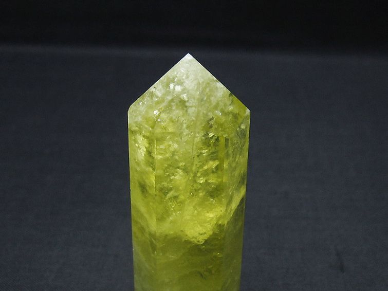 シトリン水晶 六角柱[t61-14611]