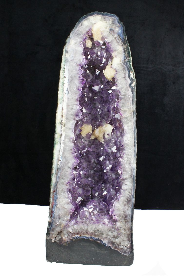 本日限定値引き【極希少・美品】カルサイト共生 アメジストドーム 17kg 高品質 29.6Kg ブラジル産 カルサイトアメジストドーム 同梱不可 [t611-10616]