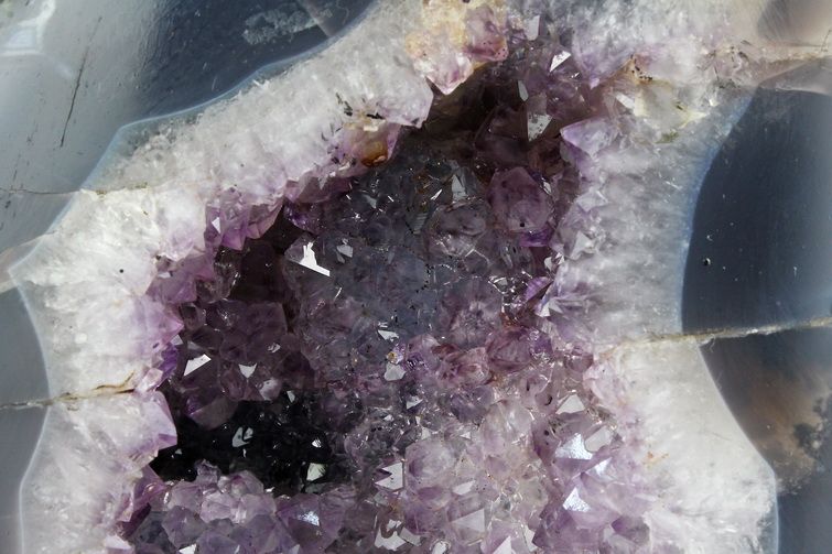 6.6Kg ブラジル産 カルサイトアメジストドーム [t611-10628] 2枚目