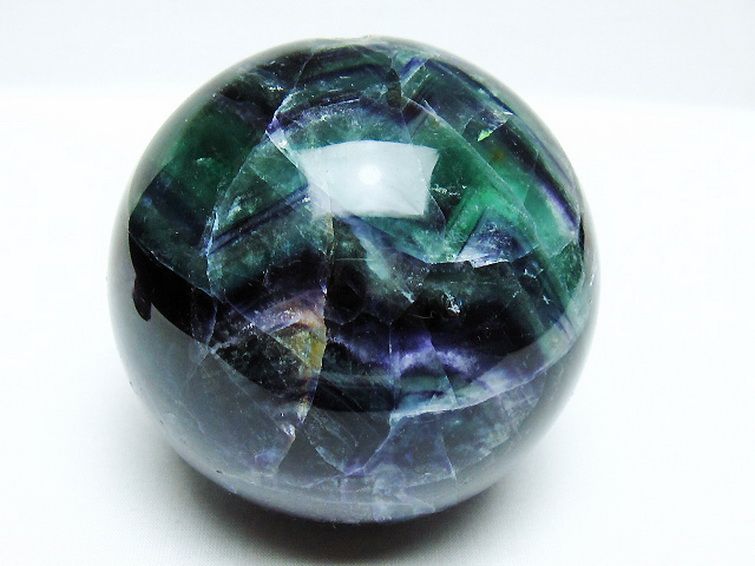 1.4Kg フローライト 丸玉 95mm [T616-4415] 1枚目