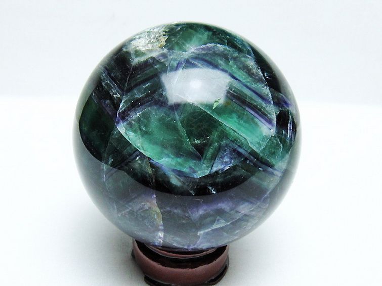 1.4Kg フローライト 丸玉 95mm [T616-4415] 3枚目