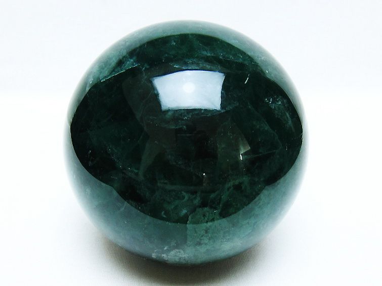 2Kg フローライト 丸玉 110mm [t616-5160] 1枚目