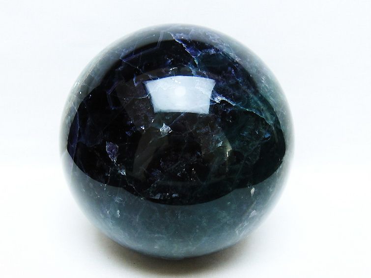 4.4Kg フローライト 丸玉 143mm [t616-5182] 1枚目