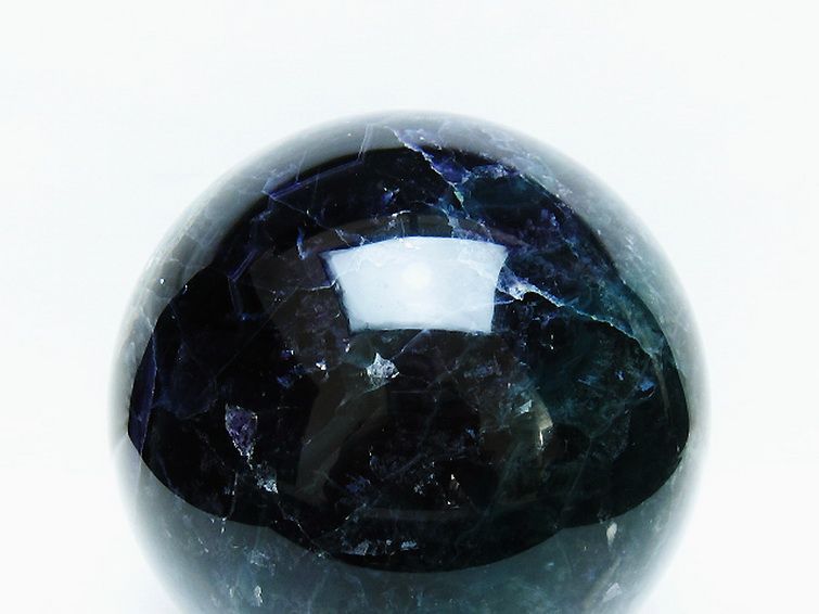 4.4Kg フローライト 丸玉 143mm [t616-5182] 2枚目