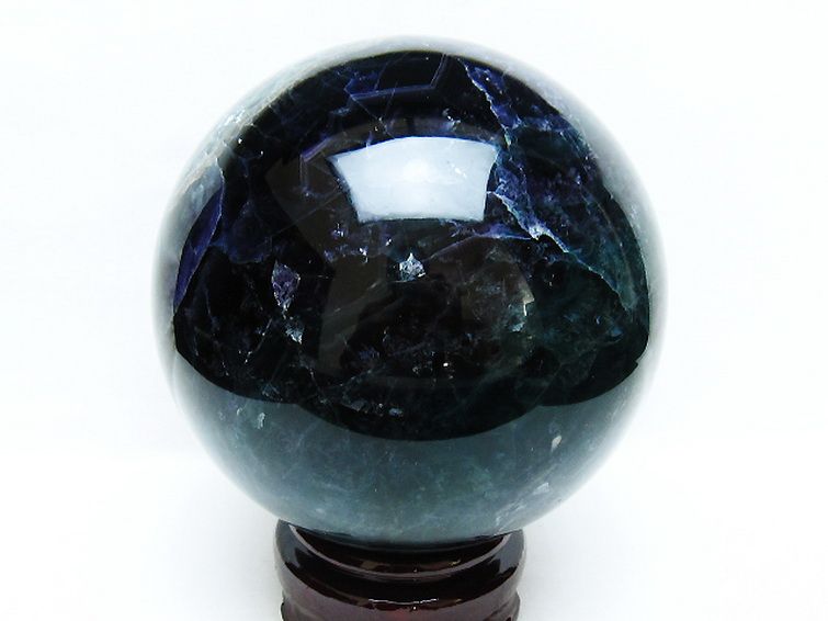 4.4Kg フローライト 丸玉 143mm [t616-5182] 3枚目