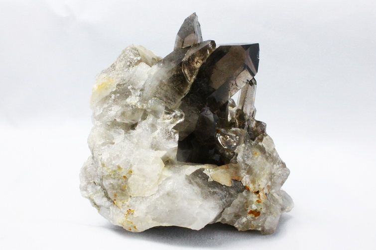 ブラジル産 モリオン 純天然 黒水晶 クラスター[T618-7069] 1枚目