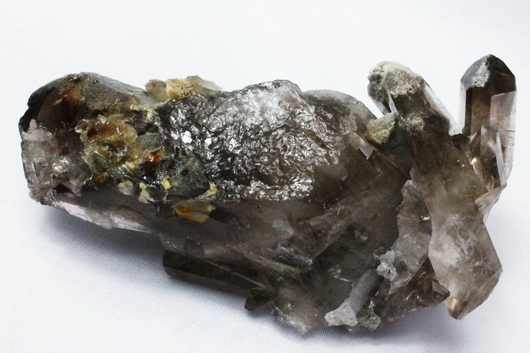 ブラジル産 モリオン 純天然 黒水晶 クラスター[T618-7078] 3枚目