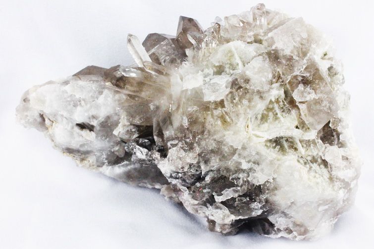 1.2Kg ブラジル産 モリオン 純天然 黒水晶 クラスター[T618-7138] 2枚目