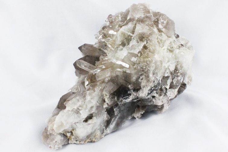 1.2Kg ブラジル産 モリオン 純天然 黒水晶 クラスター[T618-7138] 3枚目