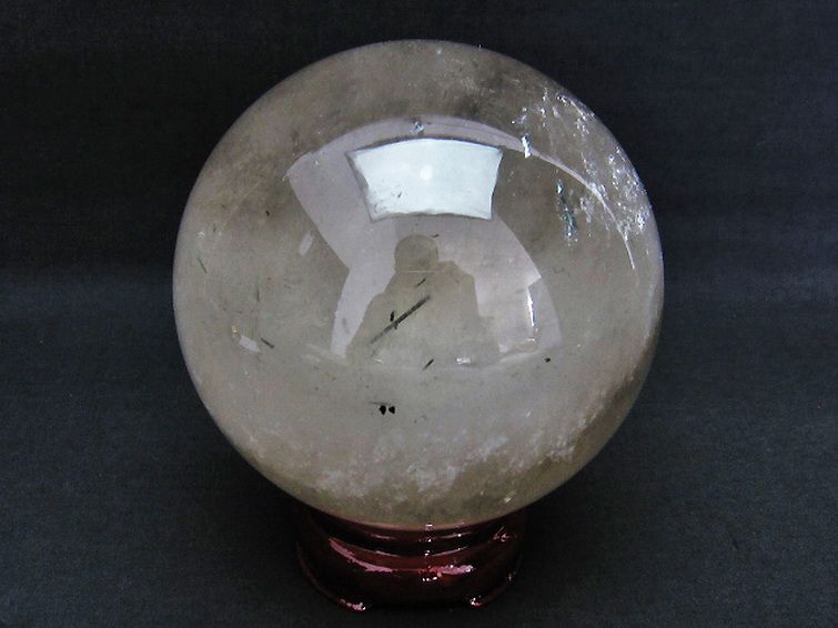 1.6Kg トルマリンルチル 丸玉 103mm [T62-13586] 2枚目