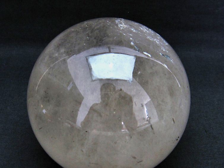 1.6Kg トルマリンルチル 丸玉 103mm [T62-13586] 3枚目