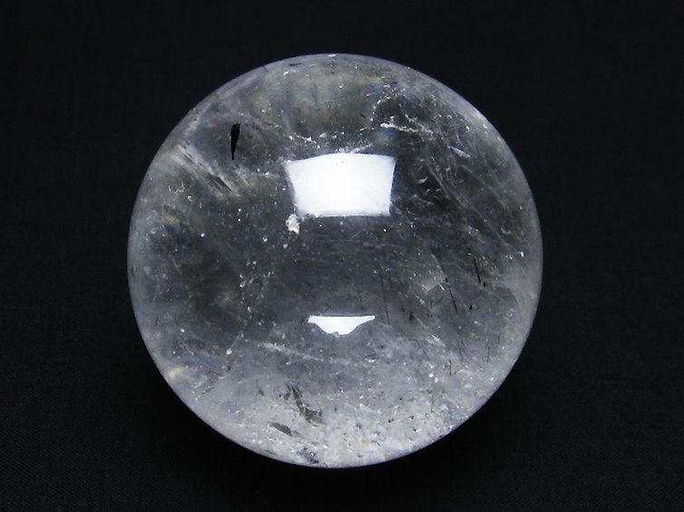 ルチル入り 水晶 丸玉 51mm [T62-14893] 1枚目