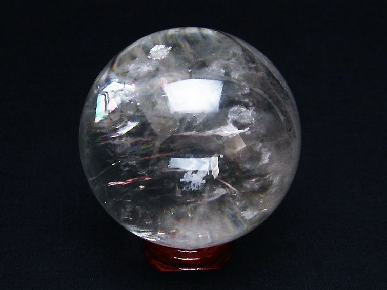虹入り ヒマラヤ水晶 丸玉 55mm [T62-15009] 3枚目