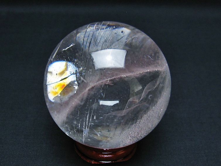 ヒマラヤ水晶 丸玉 61mm [T62-15441] 3枚目