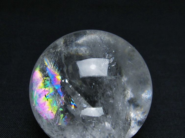 ヒマラヤ水晶 丸玉⭐️美麗 虹の氷塊⭐️ゴルカ収集 手掘り天然水晶