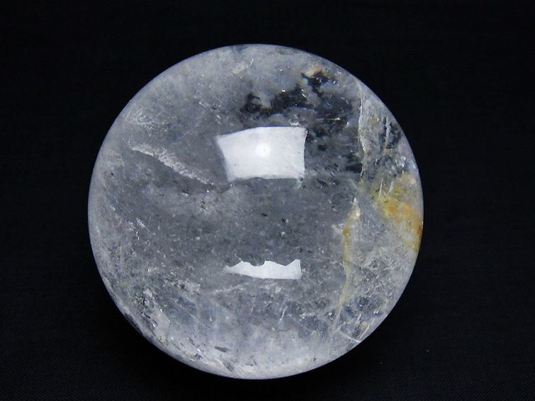 虹入り ヒマラヤ水晶 丸玉 67mm [T62-15958] 1枚目