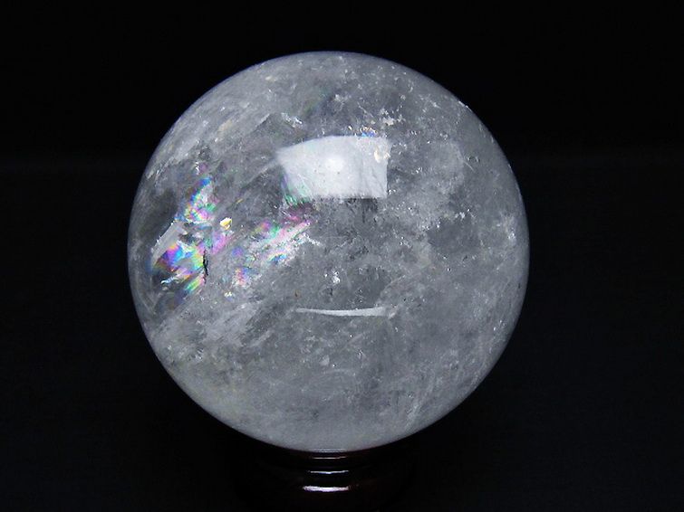 虹入り ヒマラヤ水晶 丸玉 85mm [t62-16102] 3枚目