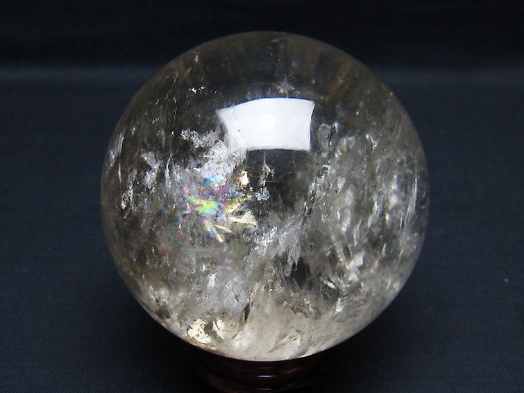 虹入り ヒマラヤ水晶 丸玉 72mm [t62-16259]