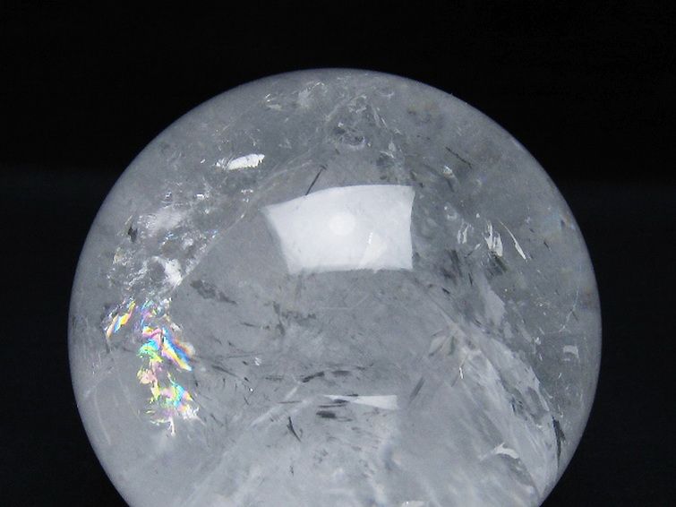 1Kg ヒマラヤ水晶 丸玉 90mm [t62-16635] 1枚目