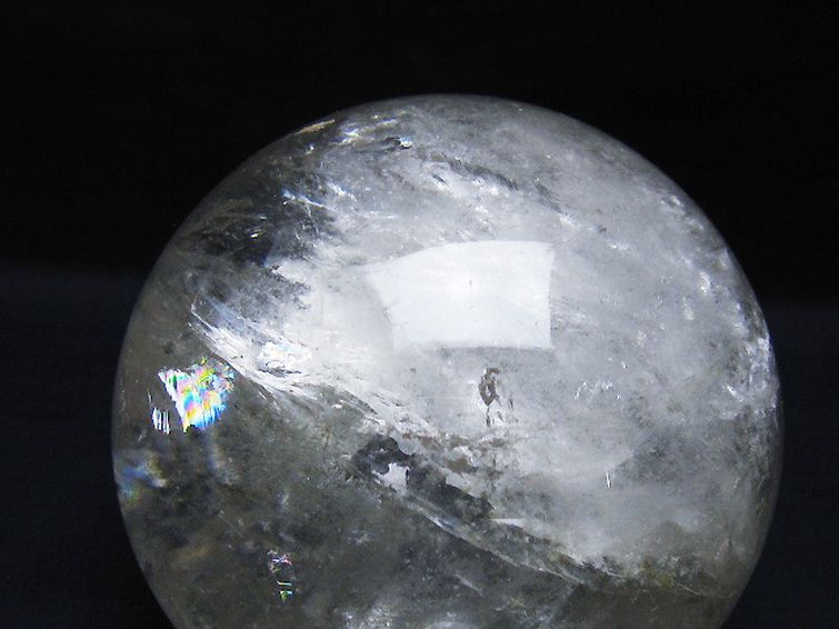 1.5Kg ヒマラヤ水晶ルチル入り 水晶 丸玉 107mm [t62-16637] 1枚目