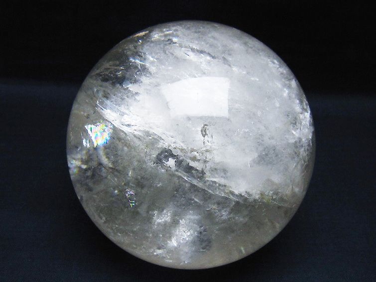 1.5Kg ヒマラヤ水晶ルチル入り 水晶 丸玉 107mm [t62-16637] 2枚目