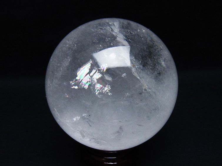 虹入り ヒマラヤ水晶 丸玉 86mm [t62-16640] 3枚目