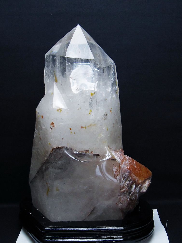 15.2Kg ヒマラヤ水晶赤ガーデン水晶ダブルポイント 同梱不可 [t627-6725]